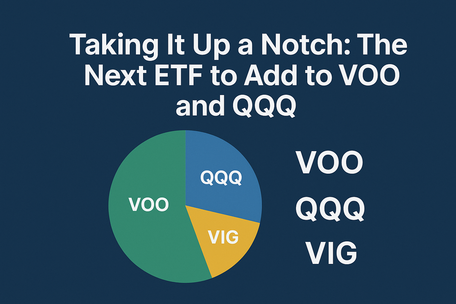 Next step after VOO and QQQ