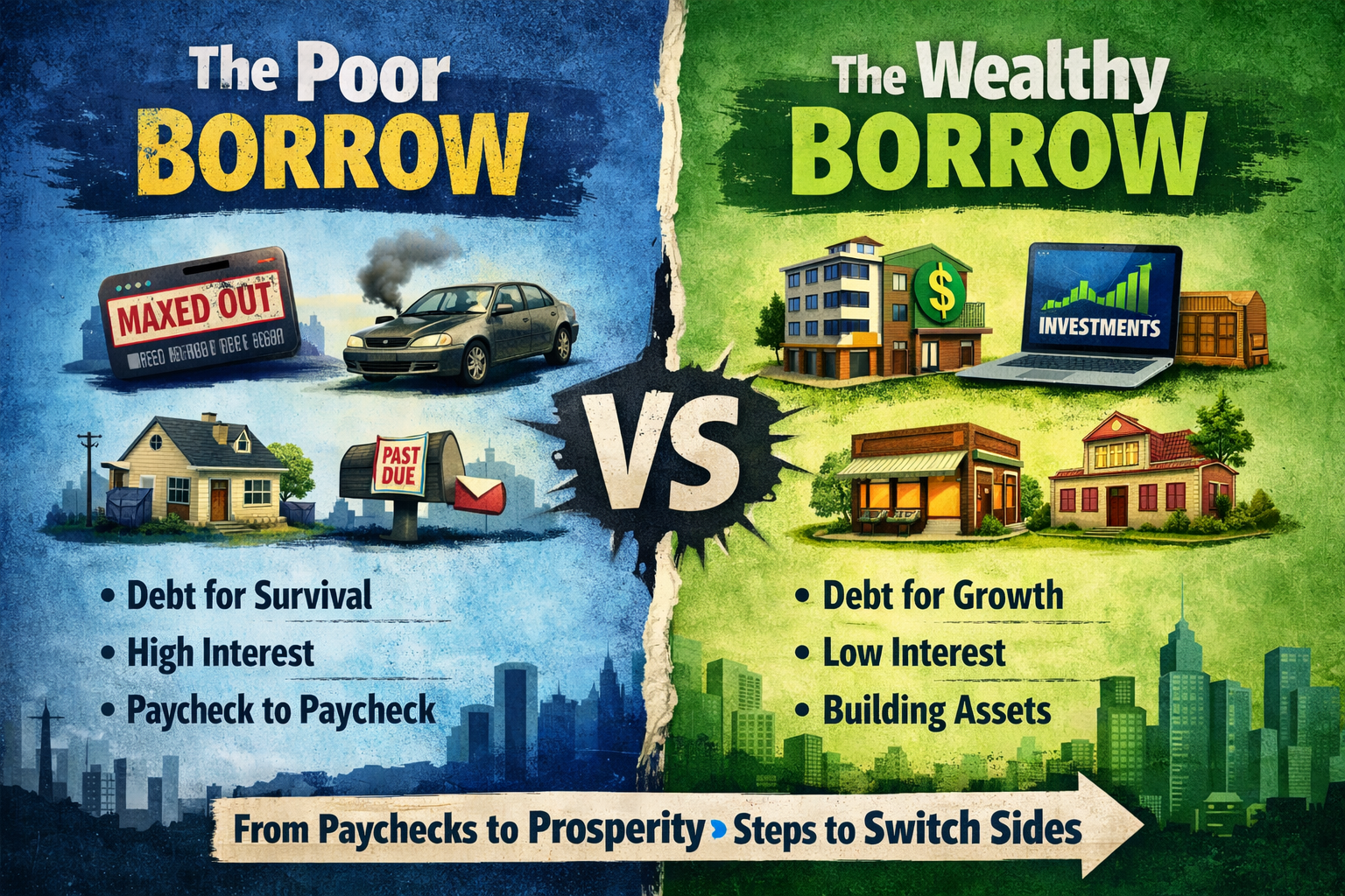 How the rich and the poor borrow.